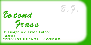 botond frass business card